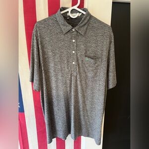 Criquet Lightweight Jersey Polo; Heather Grey; Large